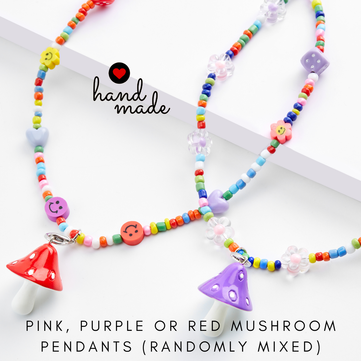 Deal - CHABAEBAE Mushroom Necklaces - 2pc