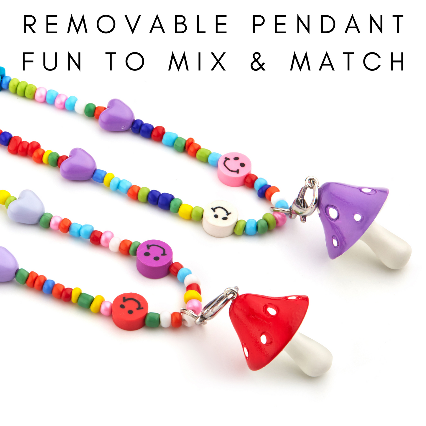 Deal - CHABAEBAE Mushroom Necklaces - 2pc
