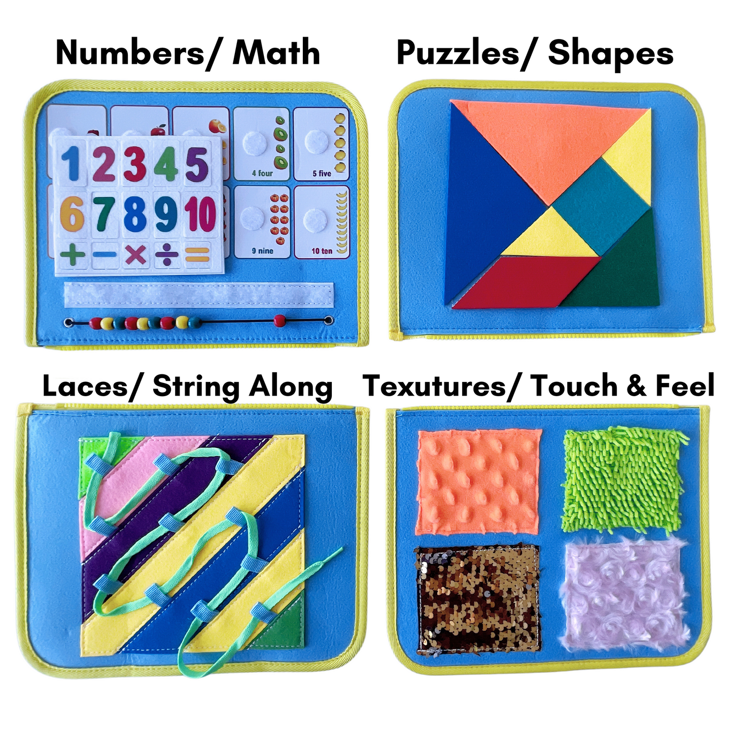 CHABAEBAE Montessori Toddler Montessori Busy Book, Busy Board, Quiet Book