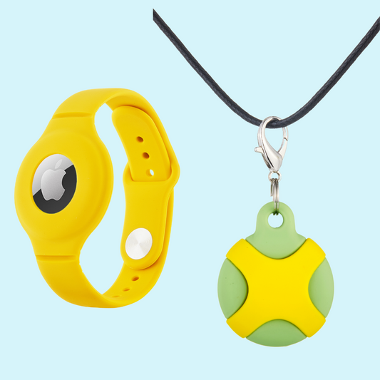 CHABAEBAE Airtag Wristband & Necklace For Kids & Adults