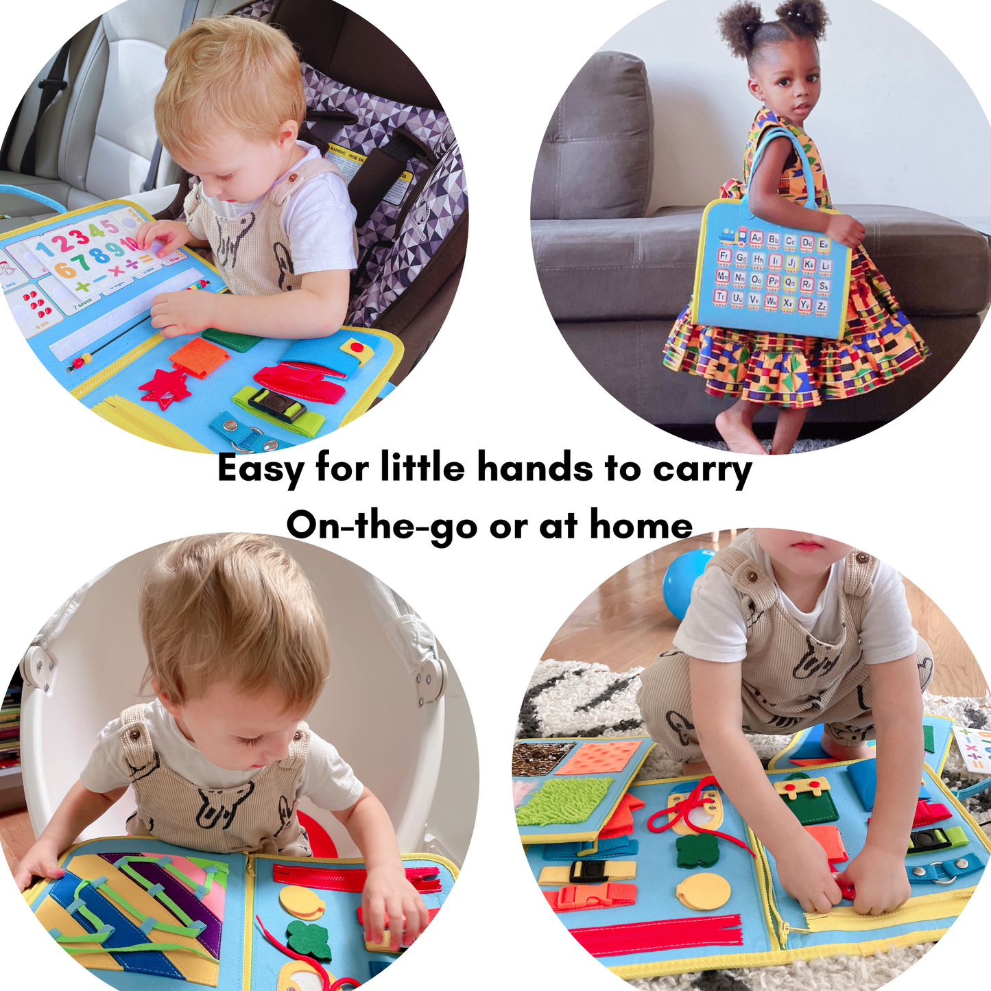 CHABAEBAE Montessori Toddler Montessori Busy Book, Busy Board, Quiet Book