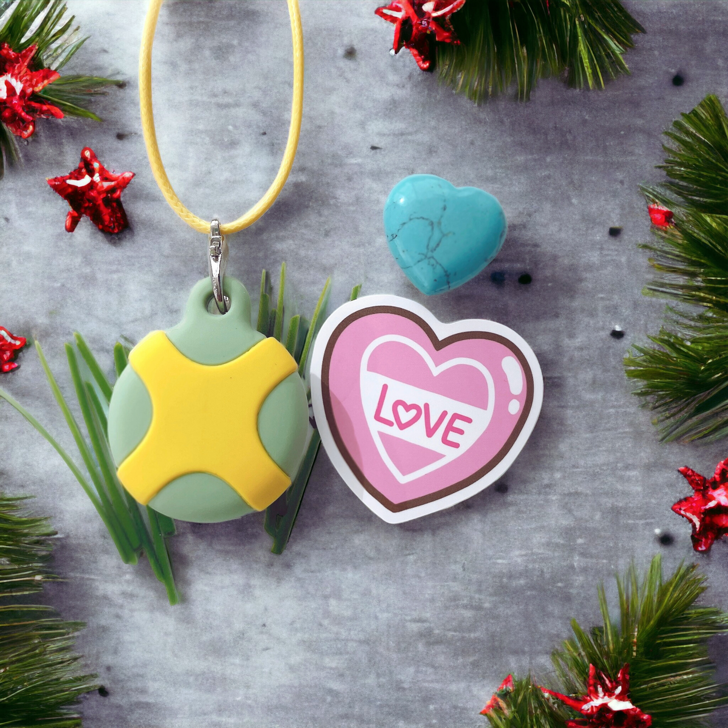 Happy Heart Keepsake Keychain & Necklace For Kids