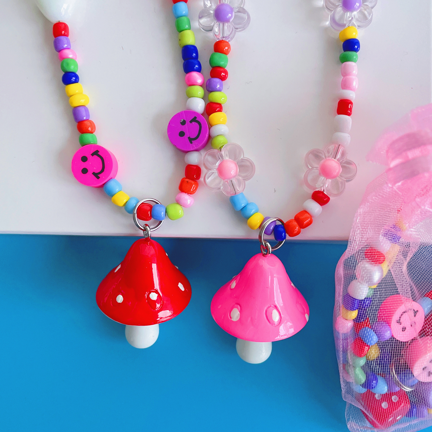 Deal - CHABAEBAE Mushroom Necklaces - 2pc