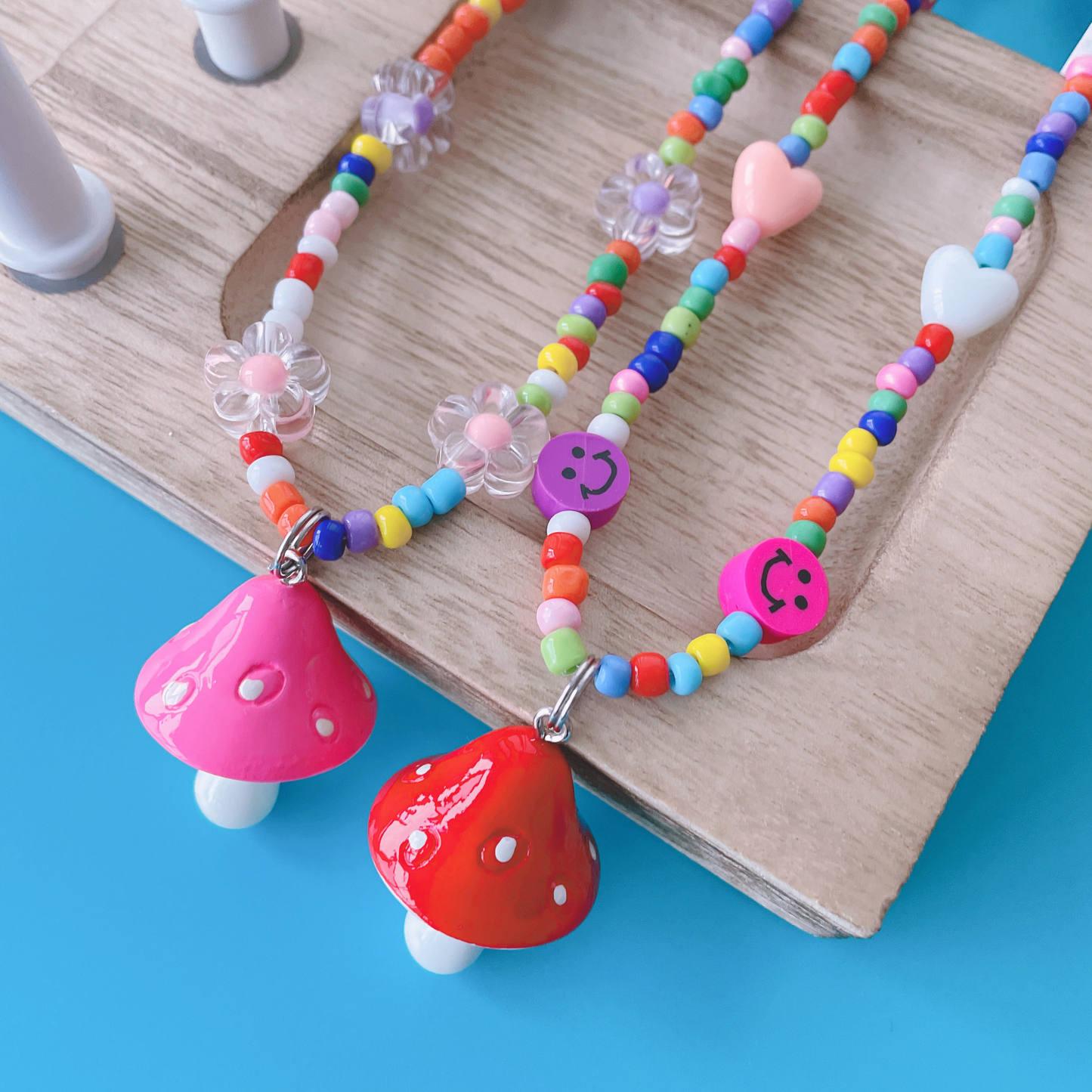 Deal - CHABAEBAE Mushroom Necklaces - 2pc