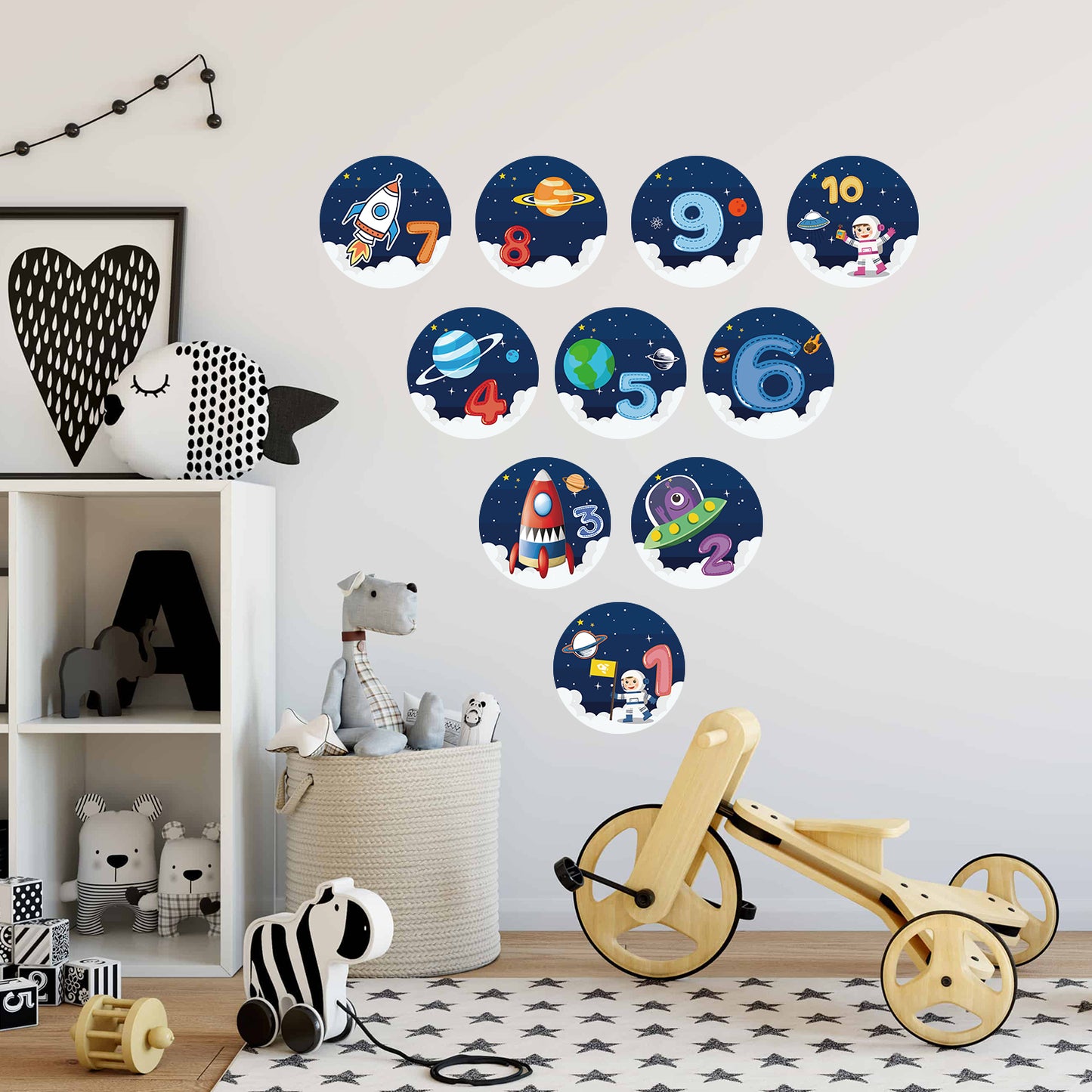 CHABAEBAE Fun Sensory Path Decals, Hopscotch Stickers