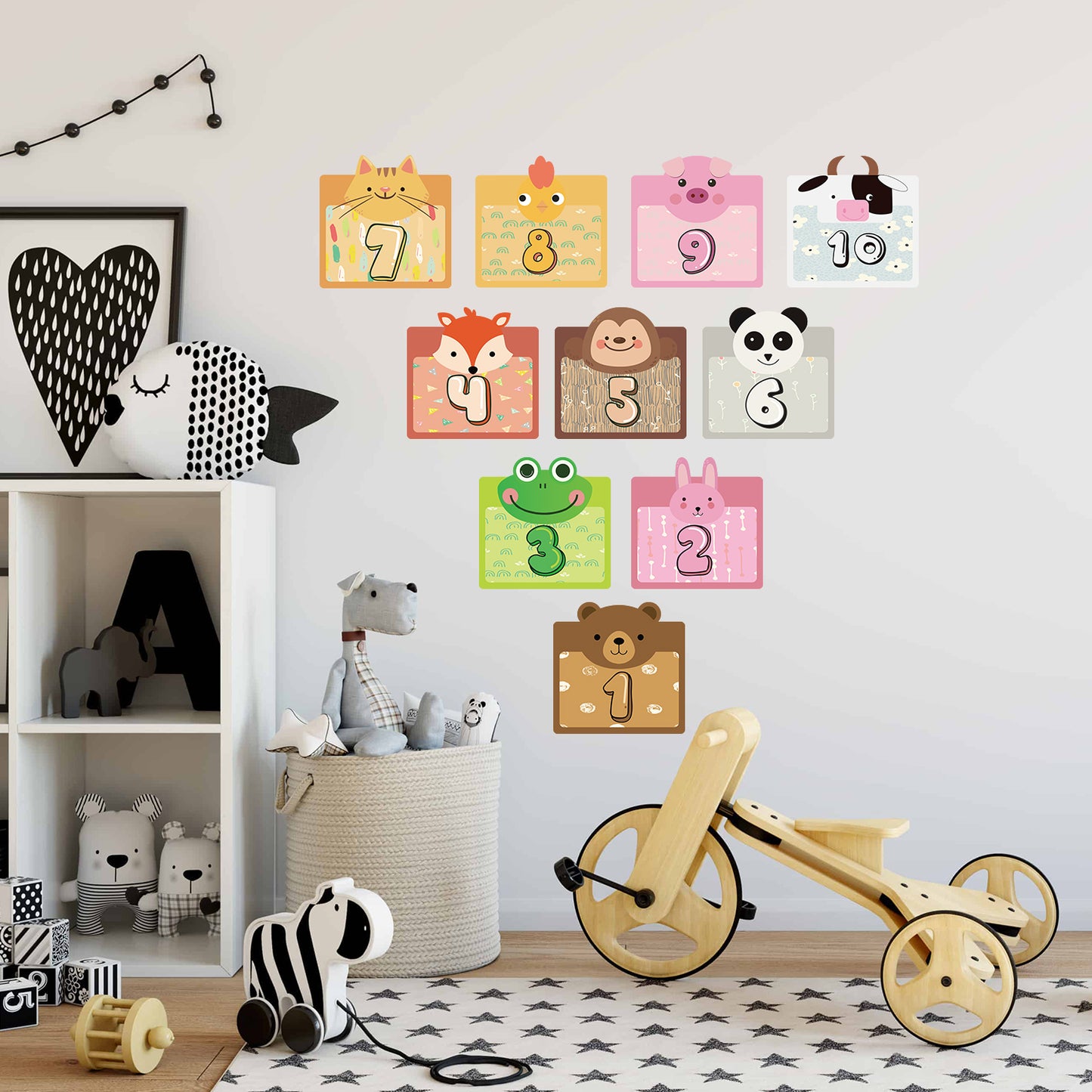 CHABAEBAE Fun Sensory Path Decals, Hopscotch Stickers