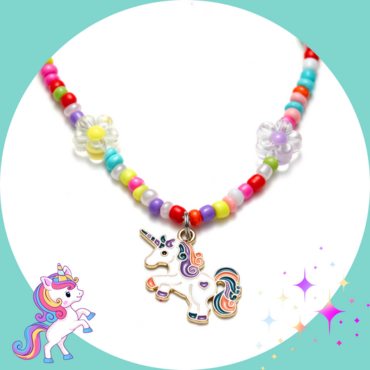 CHABAEBAE Stretchable Unicorn Necklace