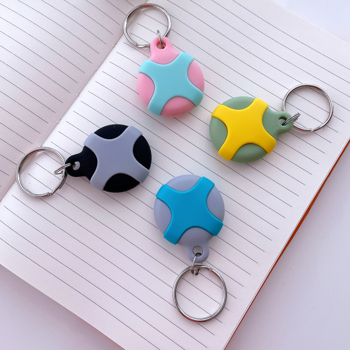 Deal - 4-Pack CHABAEBAE Airtag Hidden Holders & Keychains, Air Tag Cases