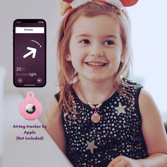 CHABAEBAE Airtag Necklace For Kids & Adults, Plus Cute Stickers