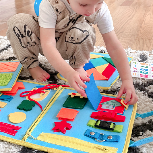 CHABAEBAE Montessori Toddler Montessori Busy Book, Busy Board, Quiet Book
