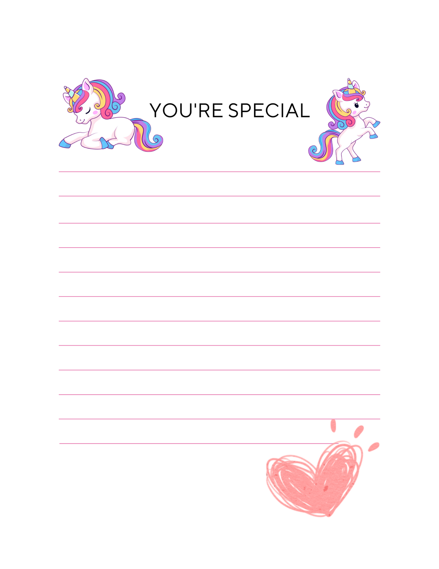 Love In Writing, Adorable Letters, Digital Printable