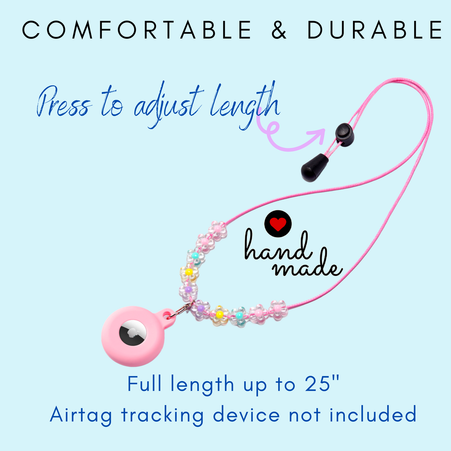 CHABAEBAE Airtag Necklace & Airtag Bracelet For Kids, Air Tag Anklet For Toddlers, Plus Stickers