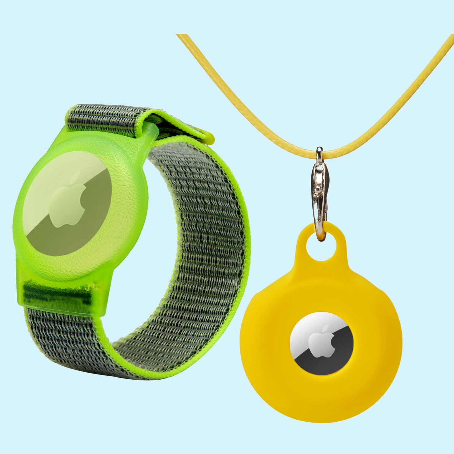 CHABAEBAE Airtag Necklace & Airtag Bracelet For Kids, Air Tag Anklet For Toddlers, Plus Stickers