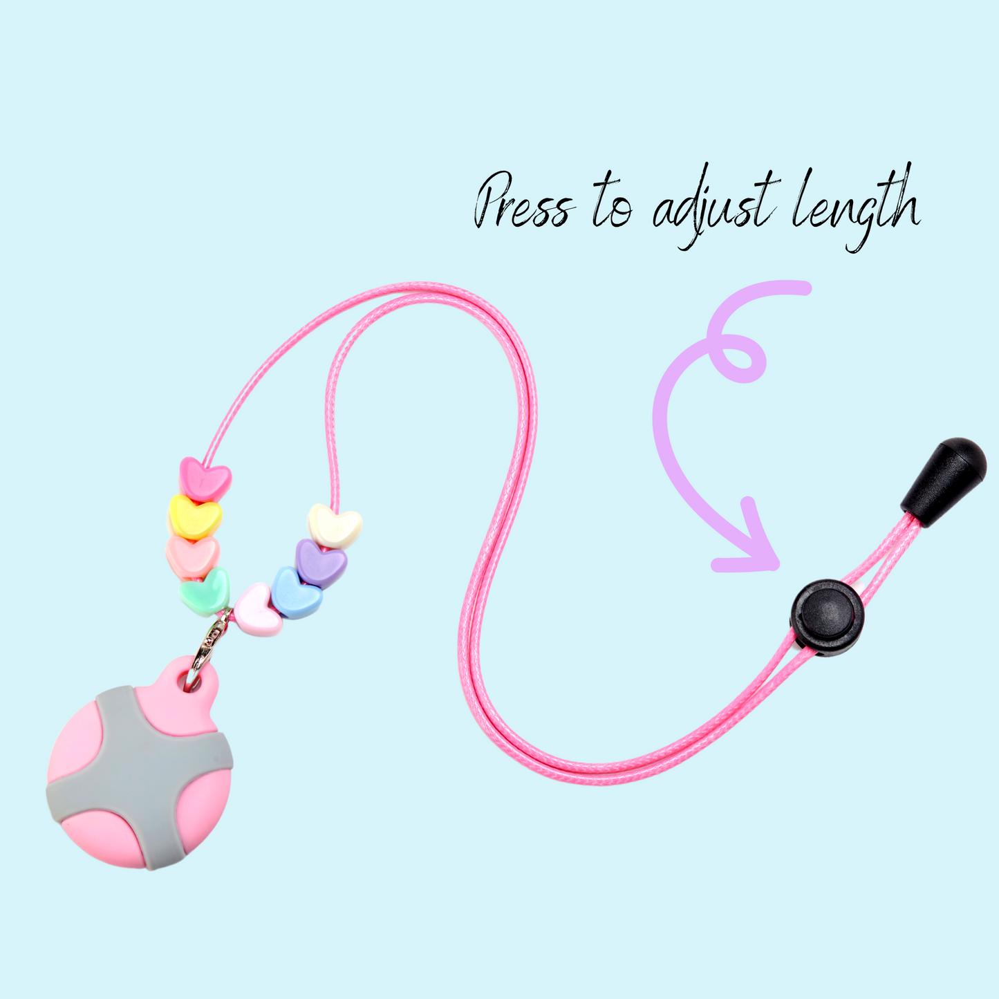CHABAEBAE Airtag Necklace For Kids & Adults, Plus Cute Stickers