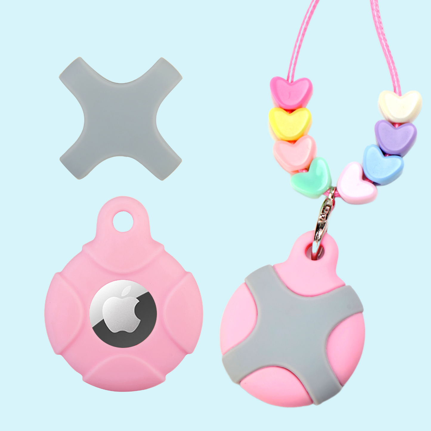 CHABAEBAE Airtag Necklace For Kids & Adults, Plus Cute Stickers