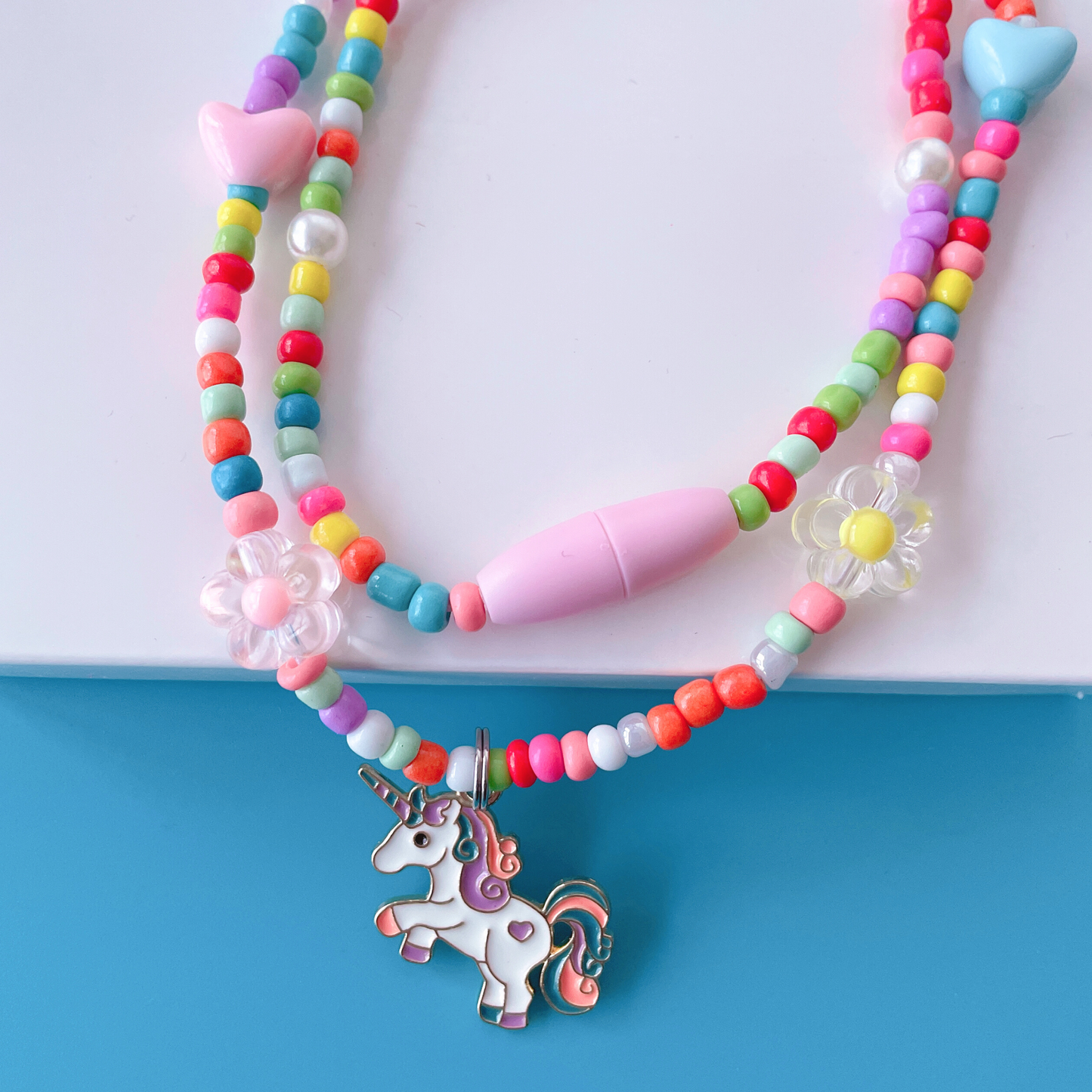 CHABAEBAE Stretchable Unicorn Necklace