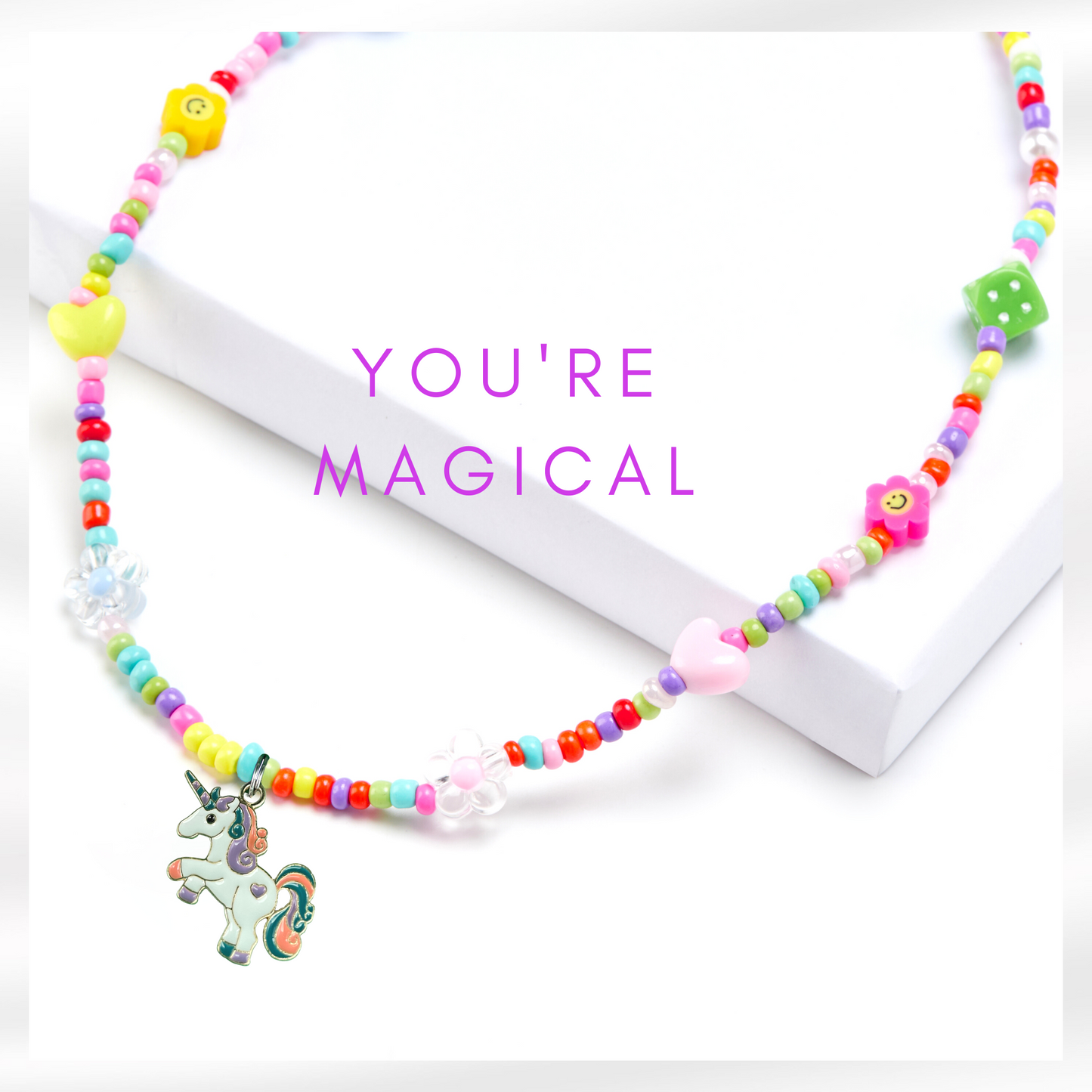 CHABAEBAE Stretchable Unicorn Necklace