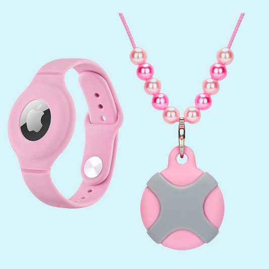 CHABAEBAE Airtag Wristband & Necklace For Kids & Adults