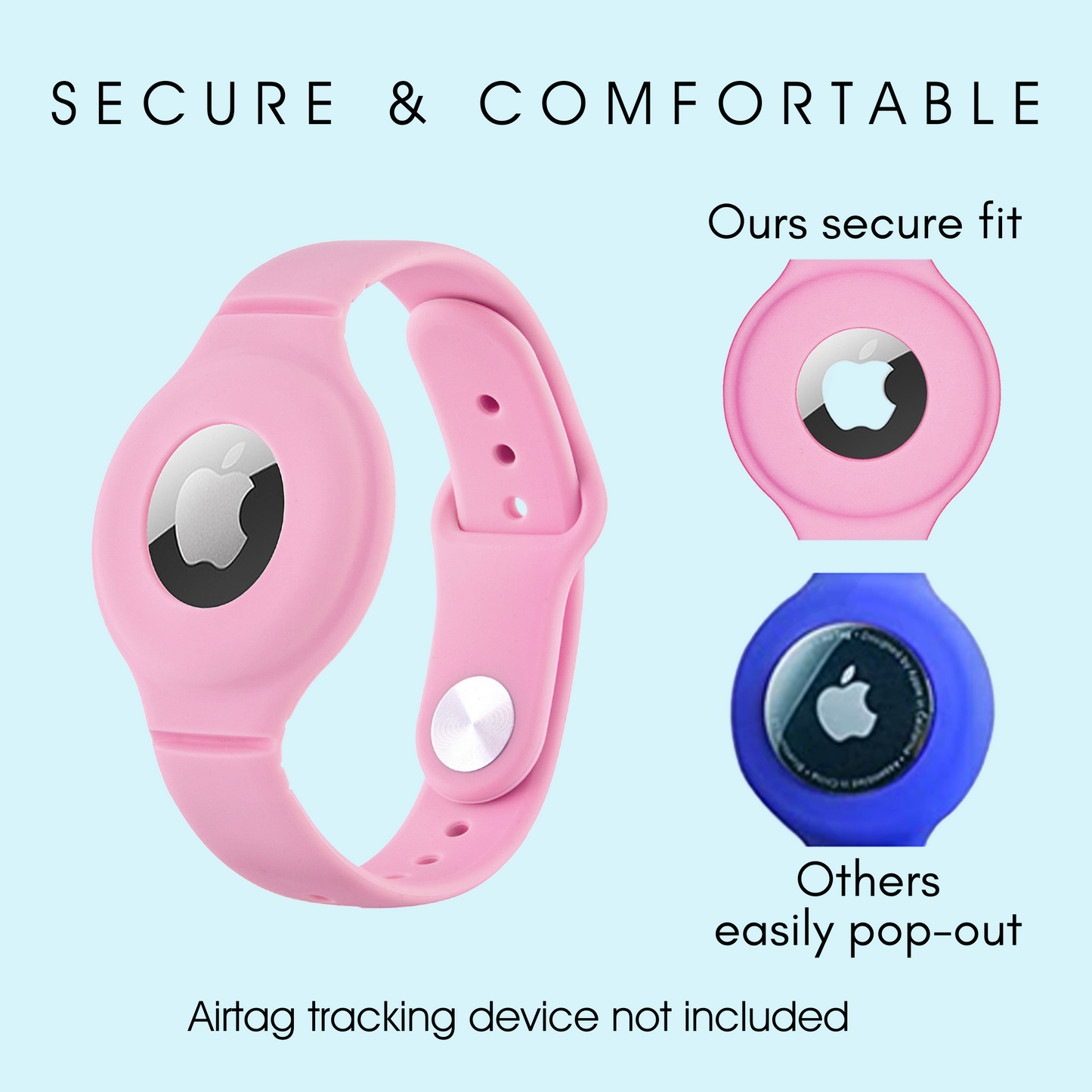 CHABAEBAE Airtag Wristband & Necklace For Kids & Adults