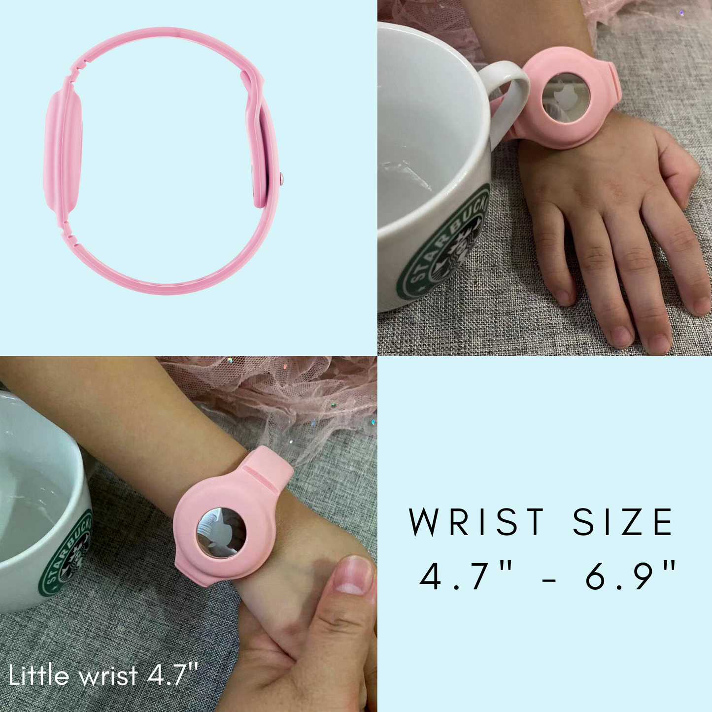 CHABAEBAE Airtag Wristband & Necklace For Kids & Adults