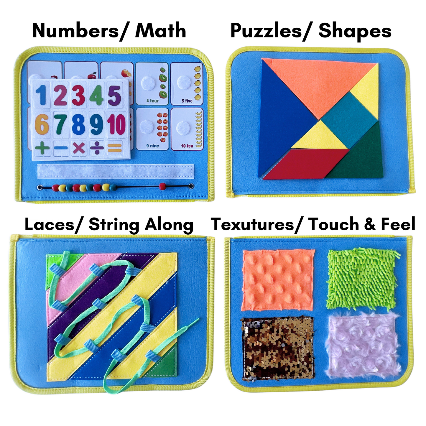 Deal - CHABAEBAE Montessori Toddler Sensory Learning Busy Board | Free U.S. Shipping