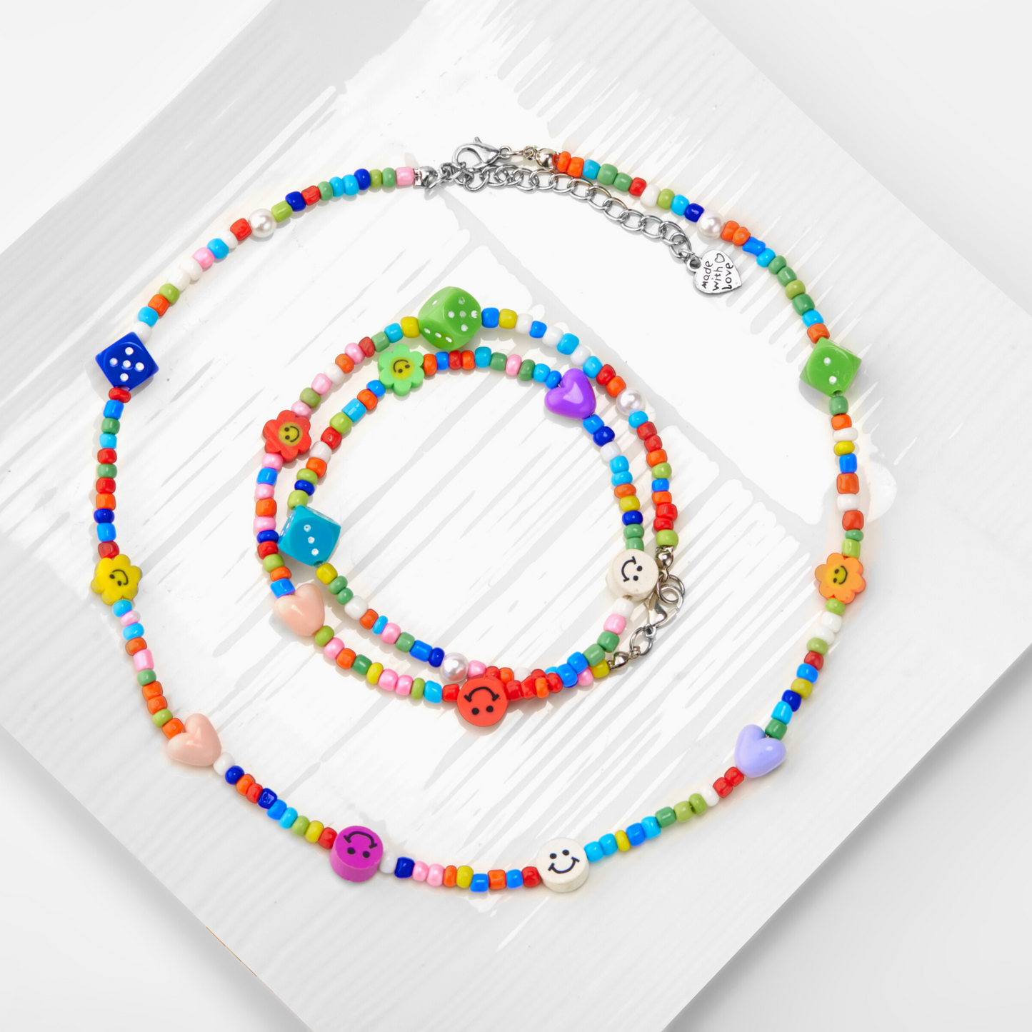 Beaded-smiley-face-necklace