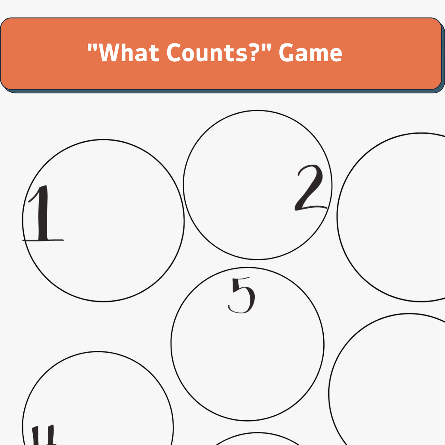 Adventure Game: What Counts?  (Digital Printable)