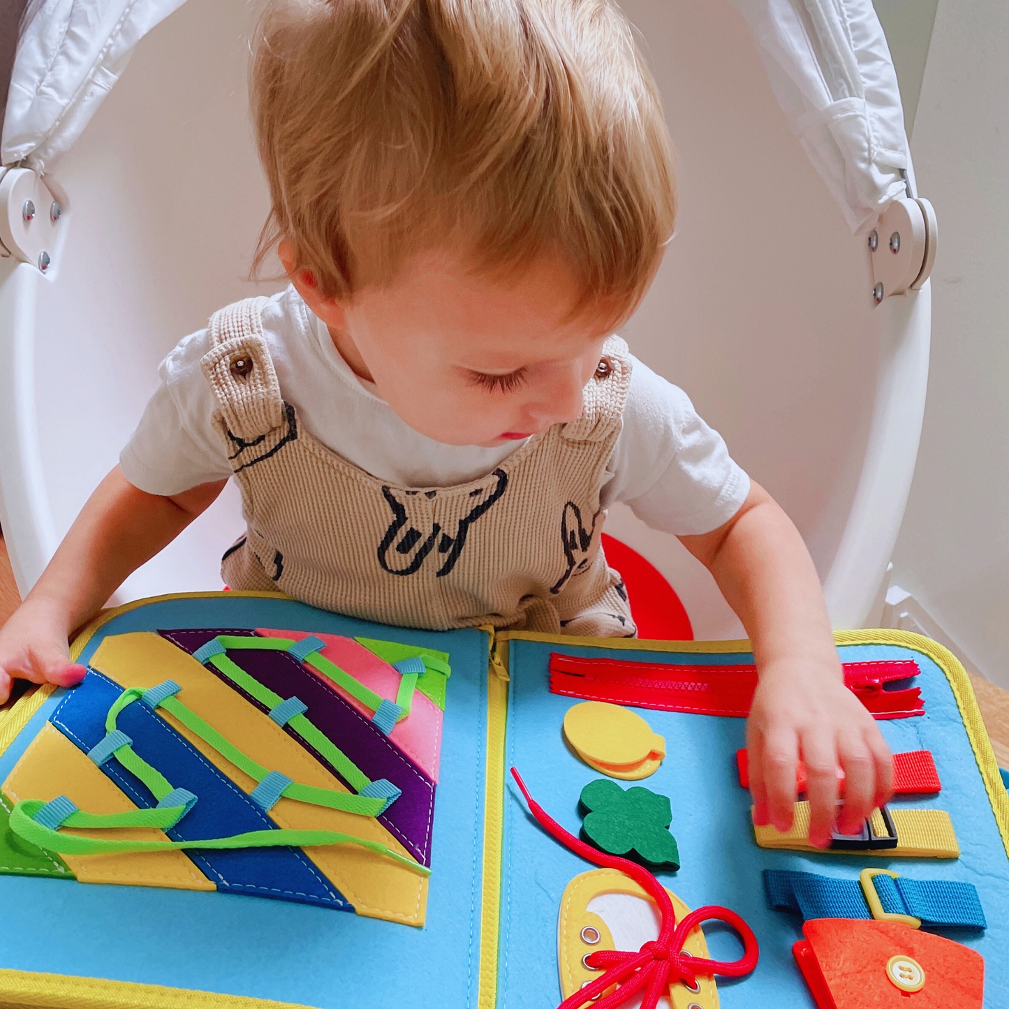 Deal - CHABAEBAE Montessori Toddler Sensory Learning Busy Board | Free U.S. Shipping