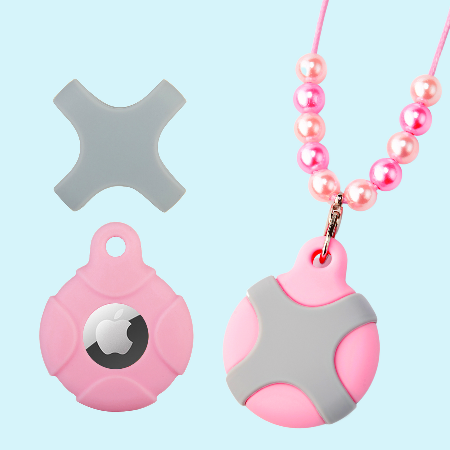 CHABAEBAE Airtag Necklace For Kids & Adults, Plus Cute Stickers
