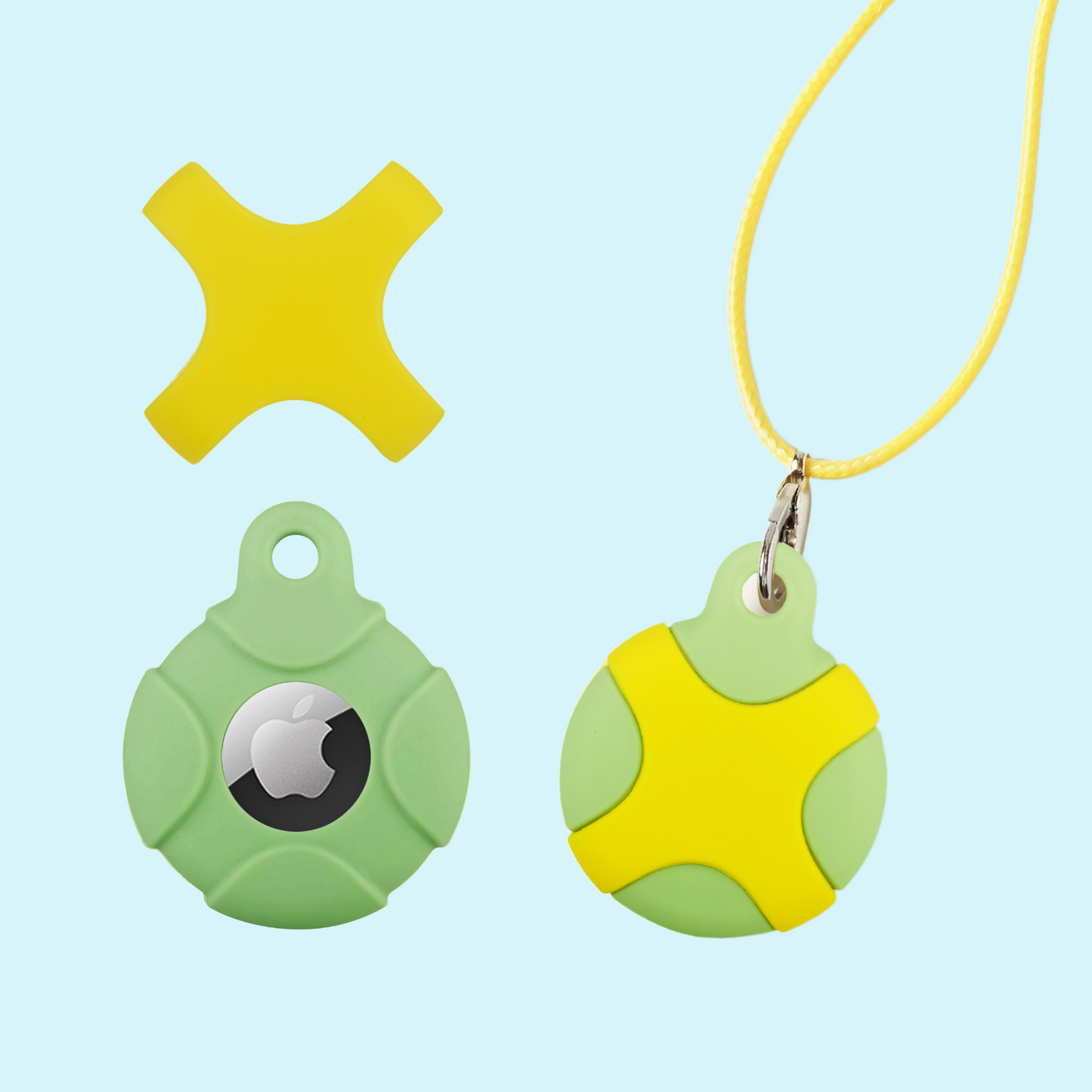 CHABAEBAE AirTag Necklace For Kids & Adults, Plus Cute Stickers