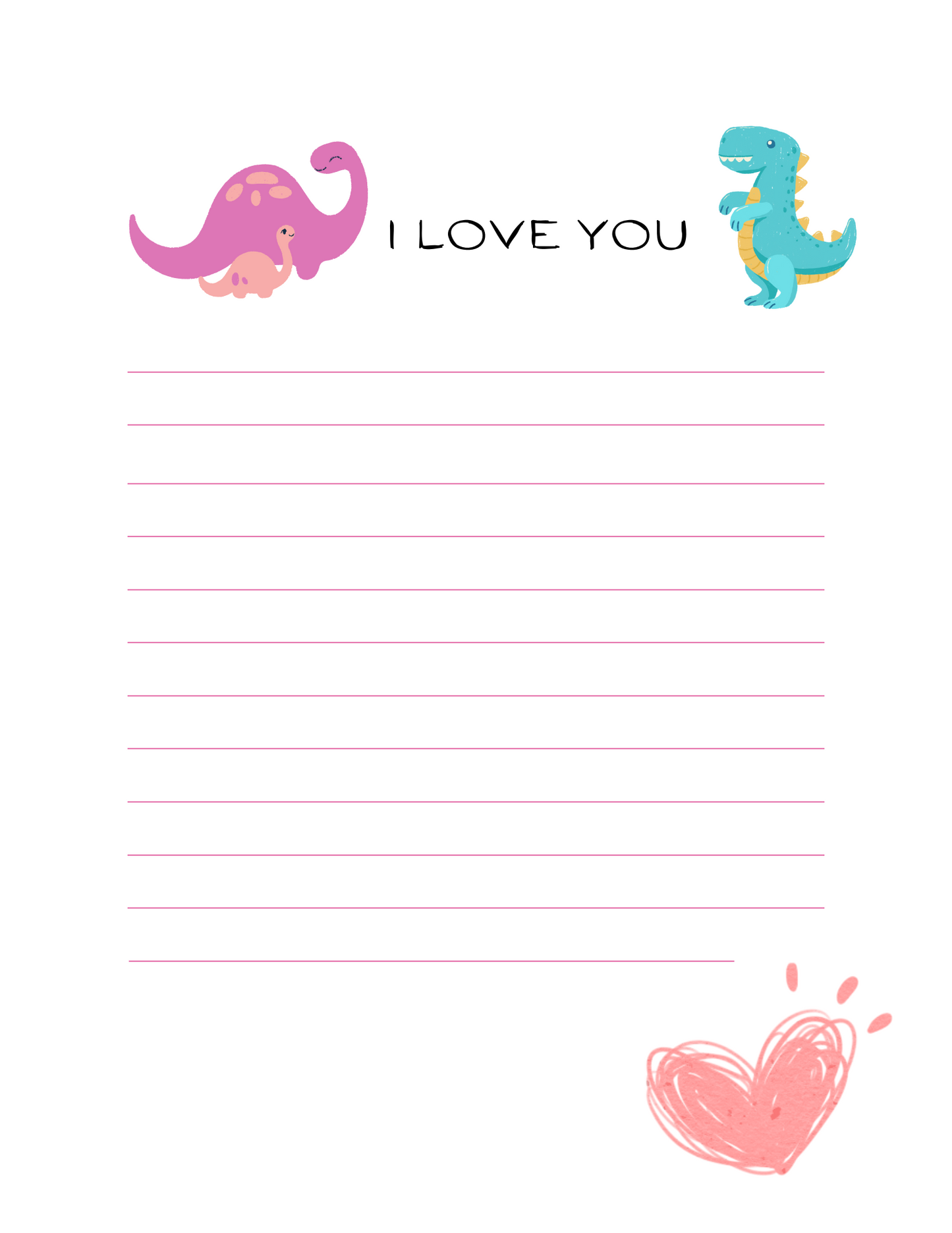 Love In Writing, Adorable Letters, Digital Printable
