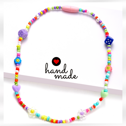 CHABAEBAE Stretchable Rainbow Necklace