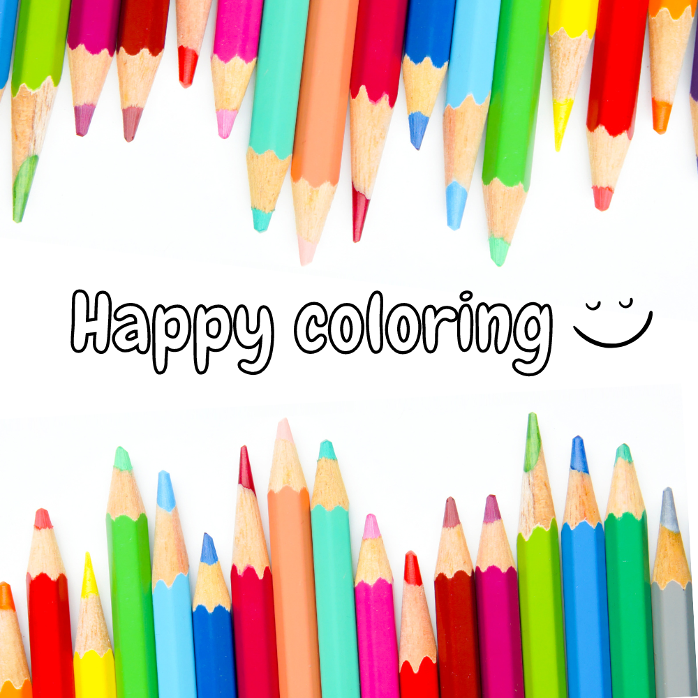 Happy Coloring, Digital Printables