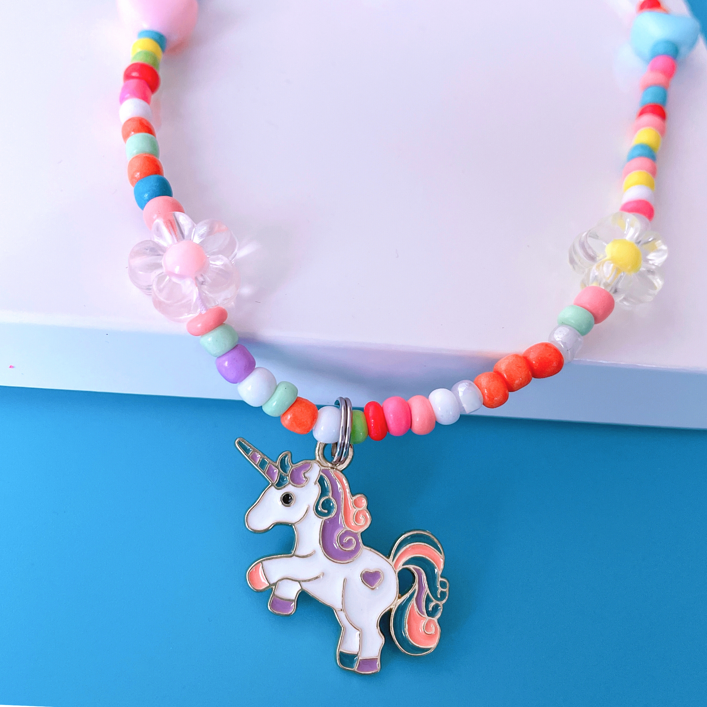 CHABAEBAE Stretchable Unicorn Necklace