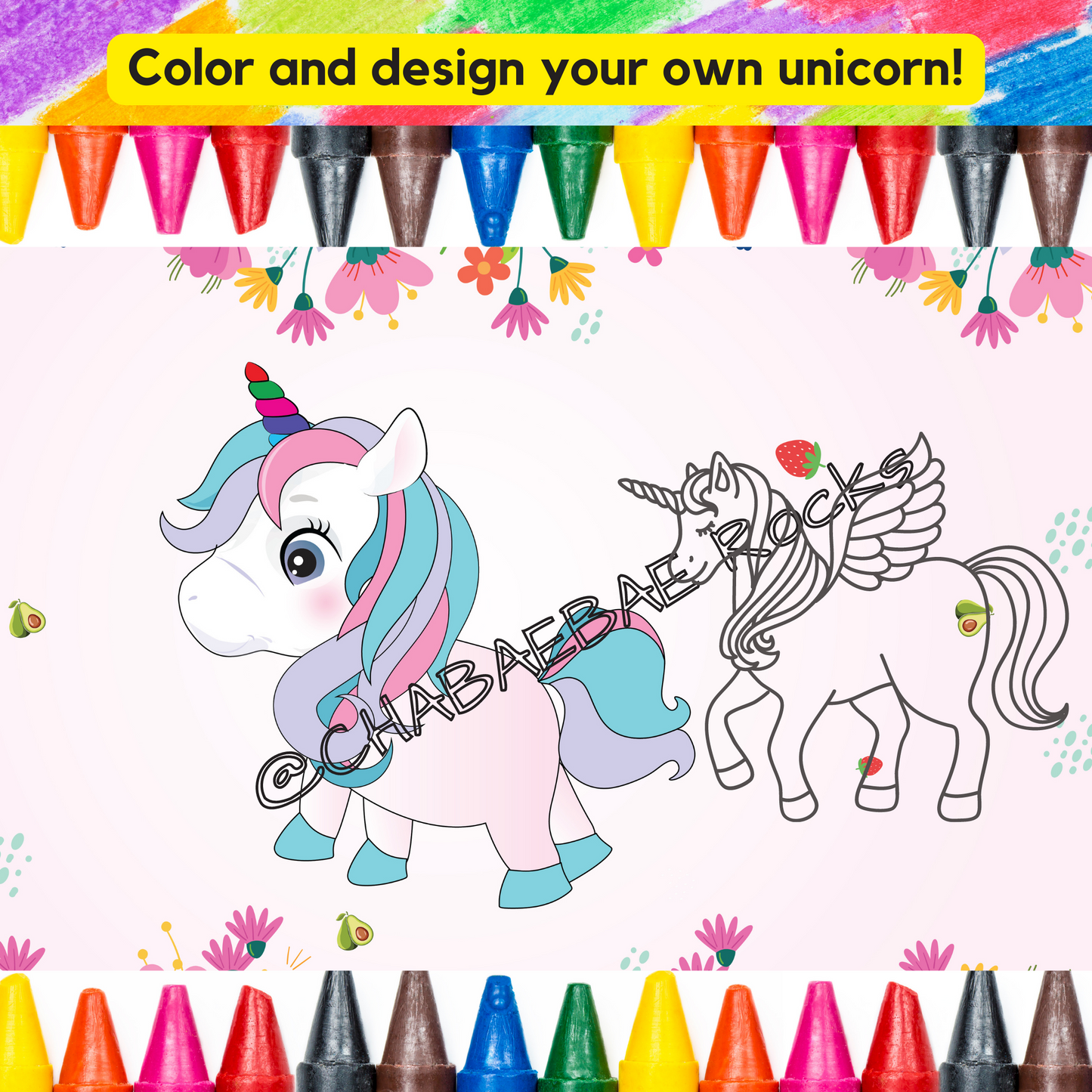 Design & Color My Own Unicorn, Coloring Pages, Printable